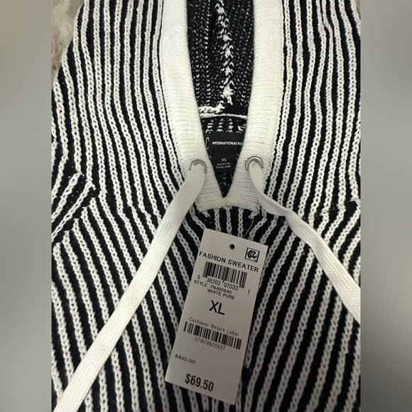 Nwt- INC MENS XL COTTON HOODED SWEATER - Picture 4 of 6